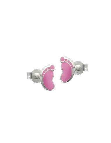 Studs Foot Pink Pastell Silver 925