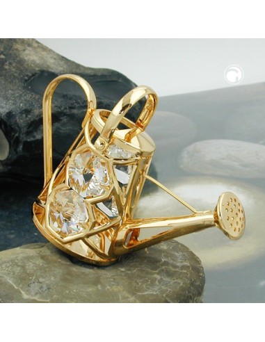 Watering Can With Crystal Elements Guldpläterad