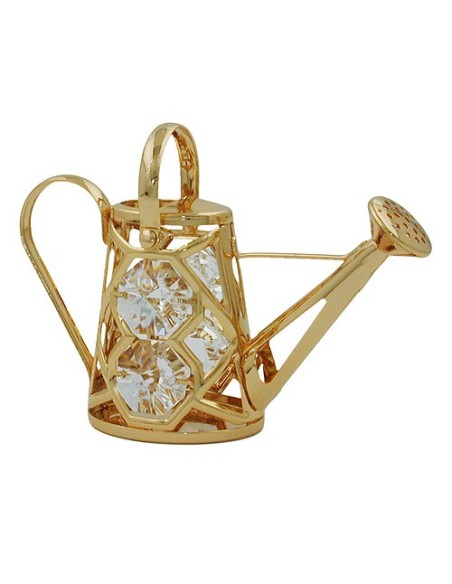 Watering Can With Crystal Elements Guldpläterad