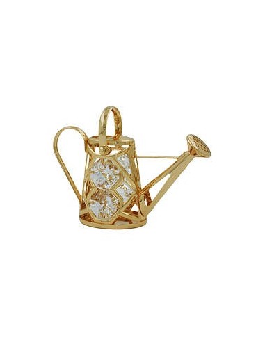 Watering Can With Crystal Elements Guldpläterad