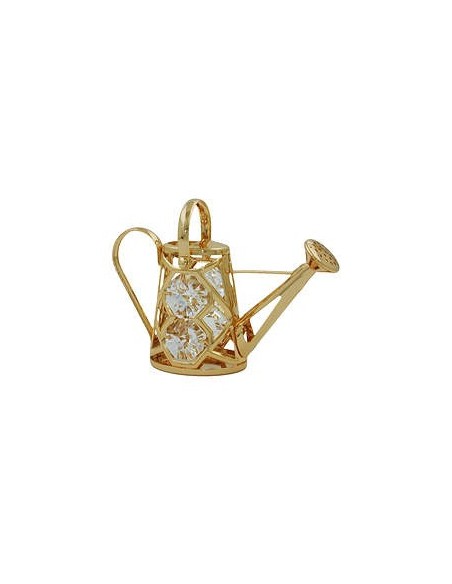 Watering Can With Crystal Elements Guldpläterad