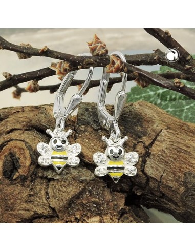Örhänge Bees With Zirconia Silver 925