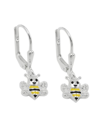 Örhänge Bees With Zirconia Silver 925