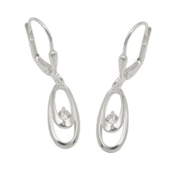 Örhänge Circle With Pearl Silver 925