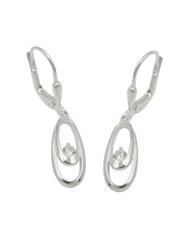 Örhänge Circle With Pearl Silver 925