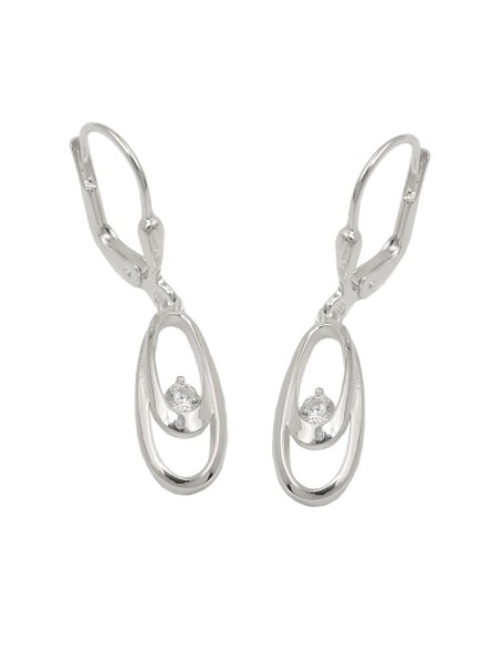 Örhänge Circle With Pearl Silver 925