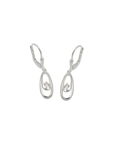Örhänge Circle With Pearl Silver 925