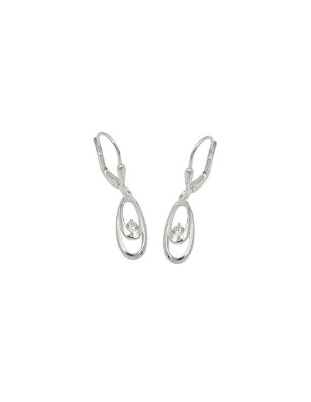Örhänge Circle With Pearl Silver 925