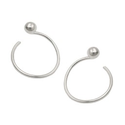 Örhänge Ear Cuffs Spiral Ball Silver 925