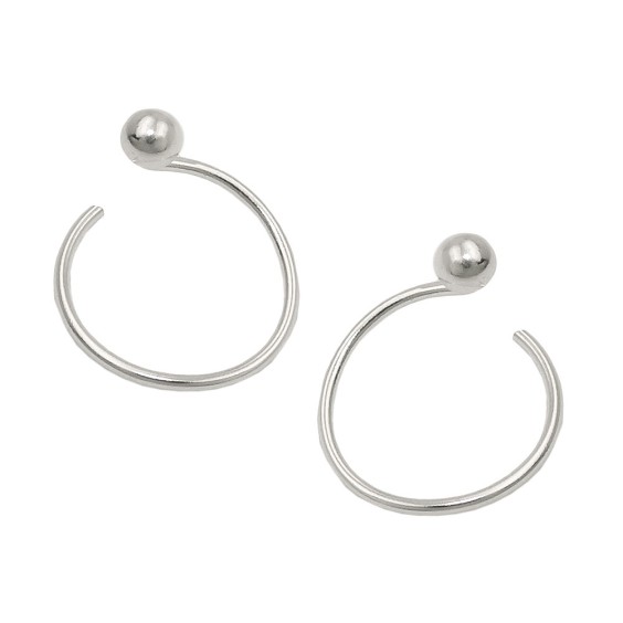Örhänge Ear Cuffs Spiral Ball Silver 925