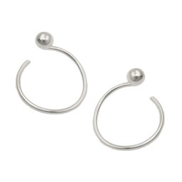 Örhänge Ear Cuffs Spiral Ball Silver 925