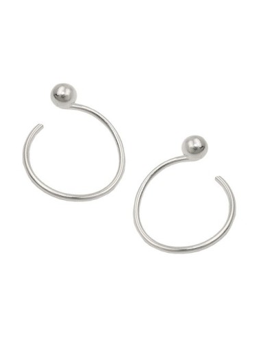 Örhänge Ear Cuffs Spiral Ball Silver 925