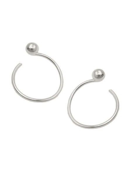 Örhänge Ear Cuffs Spiral Ball Silver 925
