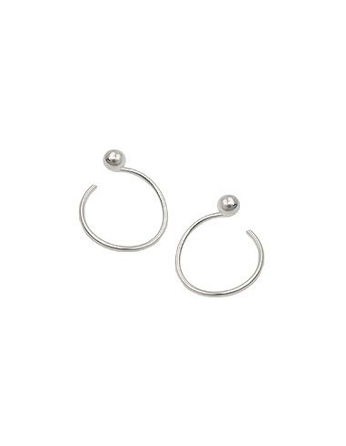 Örhänge Ear Cuffs Spiral Ball Silver 925
