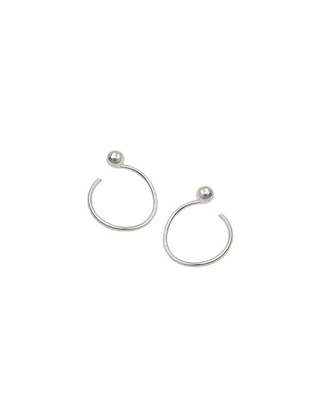 Örhänge Ear Cuffs Spiral Ball Silver 925