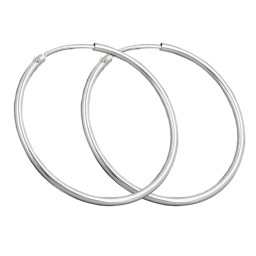 Örhänge Hoop 32 Mm Silver 925