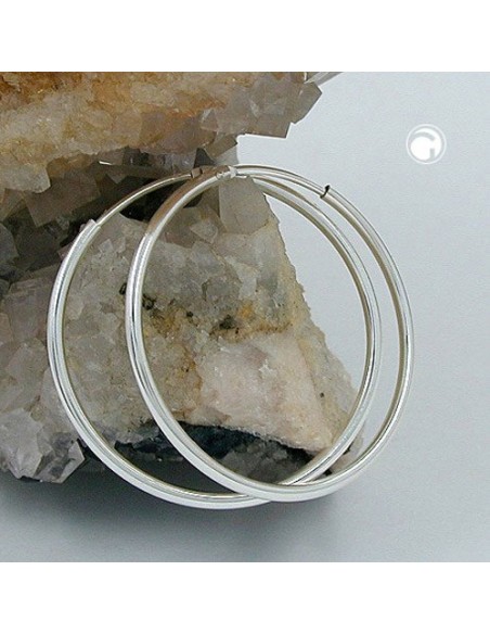Örhänge Hoop 32 Mm Silver 925