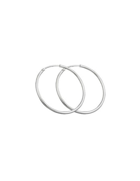 Örhänge Hoop 32 Mm Silver 925