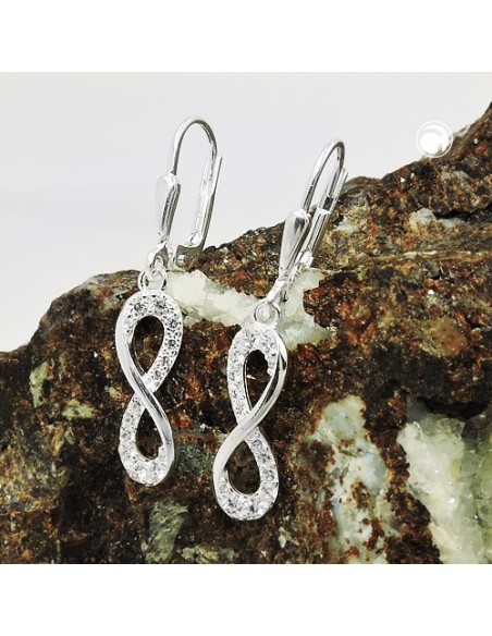 Örhänge Infinity Zirconia Silver 925