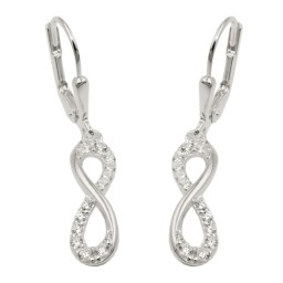 Örhänge Infinity Zirconia Silver 925