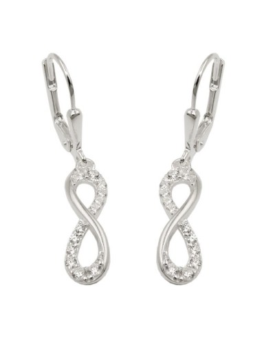 Örhänge Infinity Zirconia Silver 925