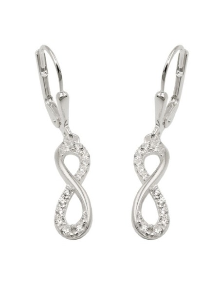 Örhänge Infinity Zirconia Silver 925