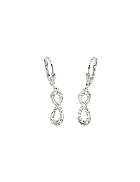 Örhänge Infinity Zirconia Silver 925