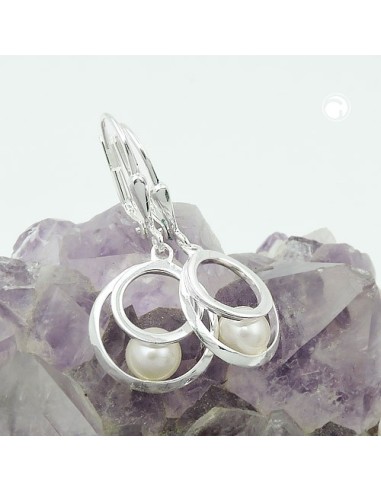 Örhänge Rings With Pearl Silver 925