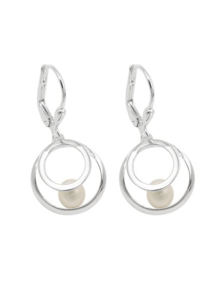 Örhänge Rings With Pearl Silver 925