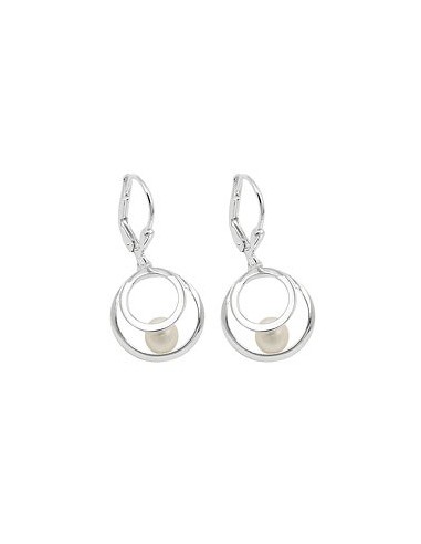 Örhänge Rings With Pearl Silver 925