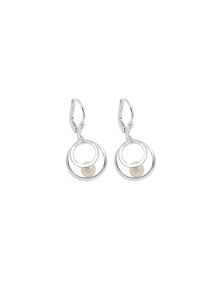 Örhänge Rings With Pearl Silver 925