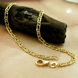 bracelet tiger eye 19cm 9k gold