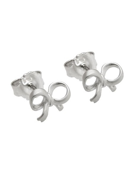 Örhänge Studs Loop Matted Silver 925