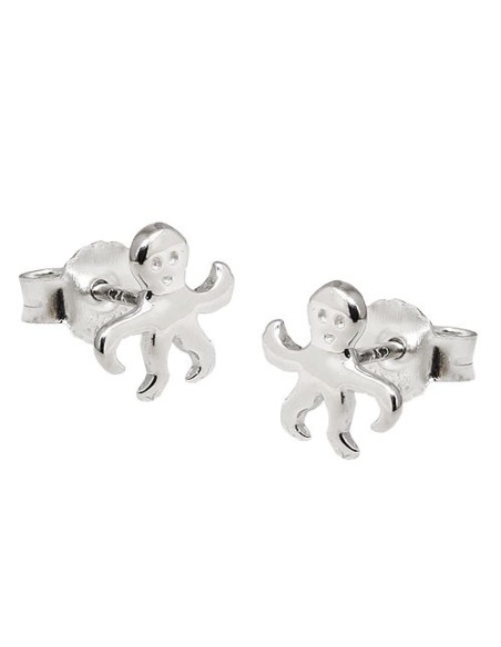 Örhänge Studs Octopus Silver 925