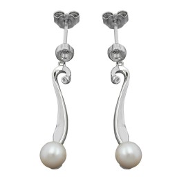 Örhänge Studs Pearl Silver 925
