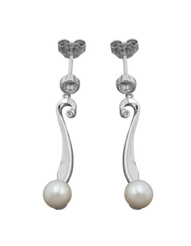 Örhänge Studs Pearl Silver 925