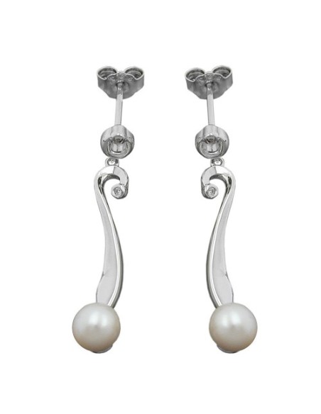 Örhänge Studs Pearl Silver 925