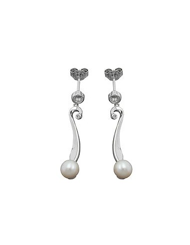 Örhänge Studs Pearl Silver 925