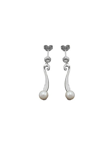 Örhänge Studs Pearl Silver 925