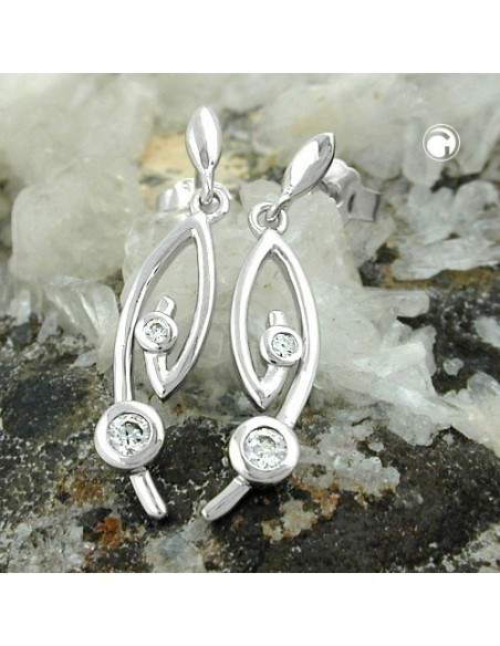 Örhänge Studs Zirconia Silver 925