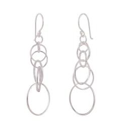 Örhängen 5 Rings Each Silver 925