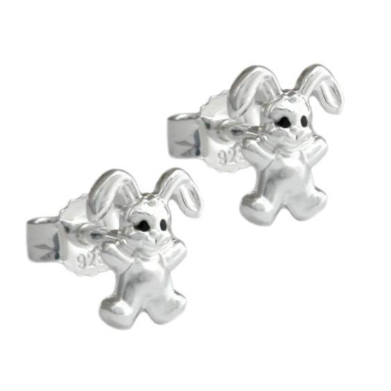 Örhängen 7mm Small Hare Silver 925