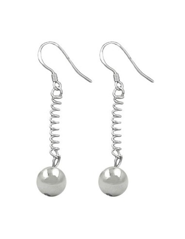 Örhängen Ball And Feather Silver 925