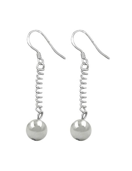 Örhängen Ball And Feather Silver 925