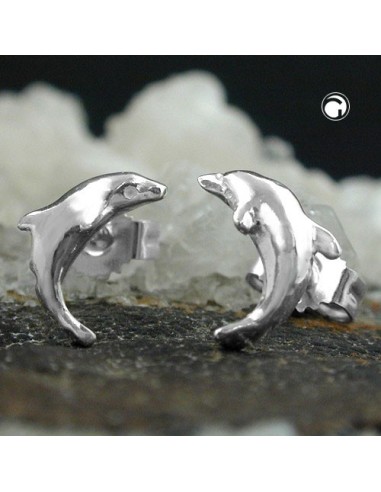 Örhängen Dolphins Shiny Silver 925