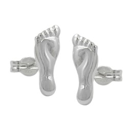 Örhängen Feet Polished Silver 925