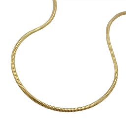 snake chain 45cm round 0,7mm 14k gold