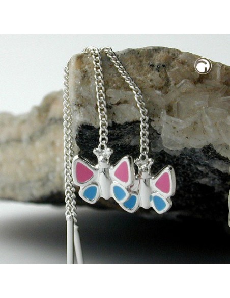 Örhängen Kedja With Butterfly Silver 925