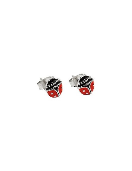 Örhängen Ladybird Red Silver 925