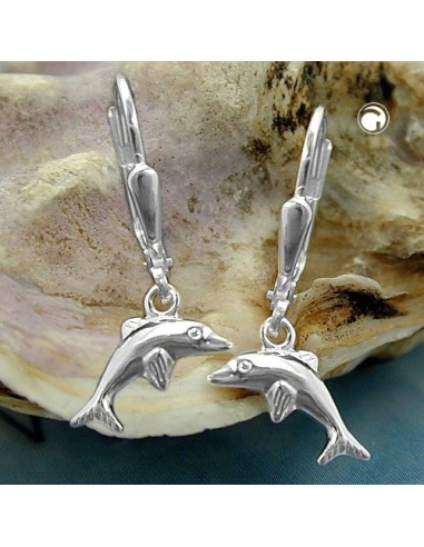 Örhängen Leverback Dolphins Silver 925